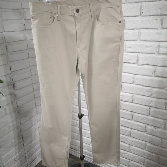 Levi's Men's Straight Jeans - Light Gray - Picture 2 of 14